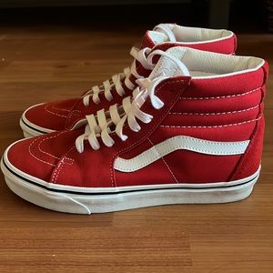 Red High Top Vans